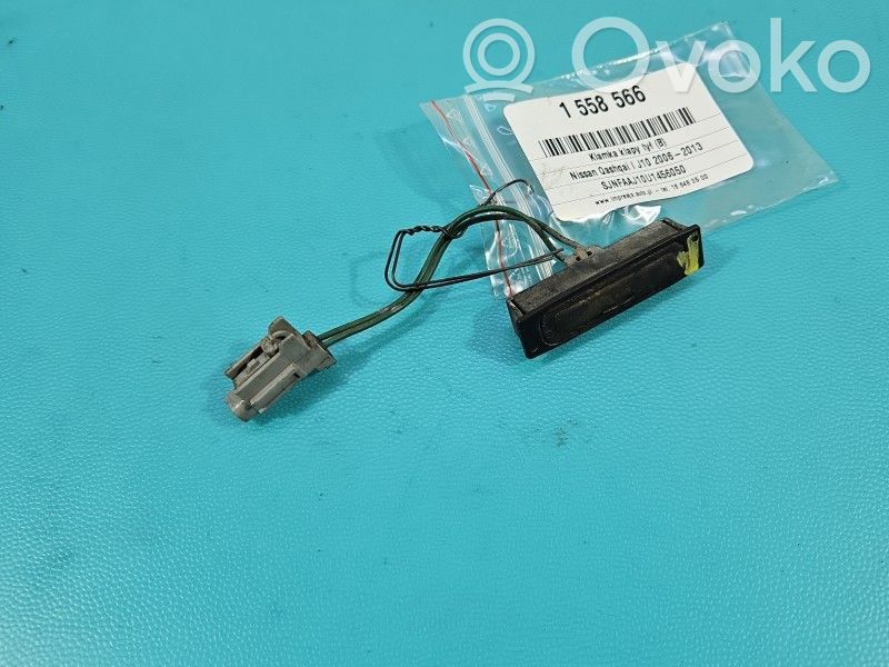 Nissan Qashqai Maniglia esterna del portellone posteriore/bagagliaio 
