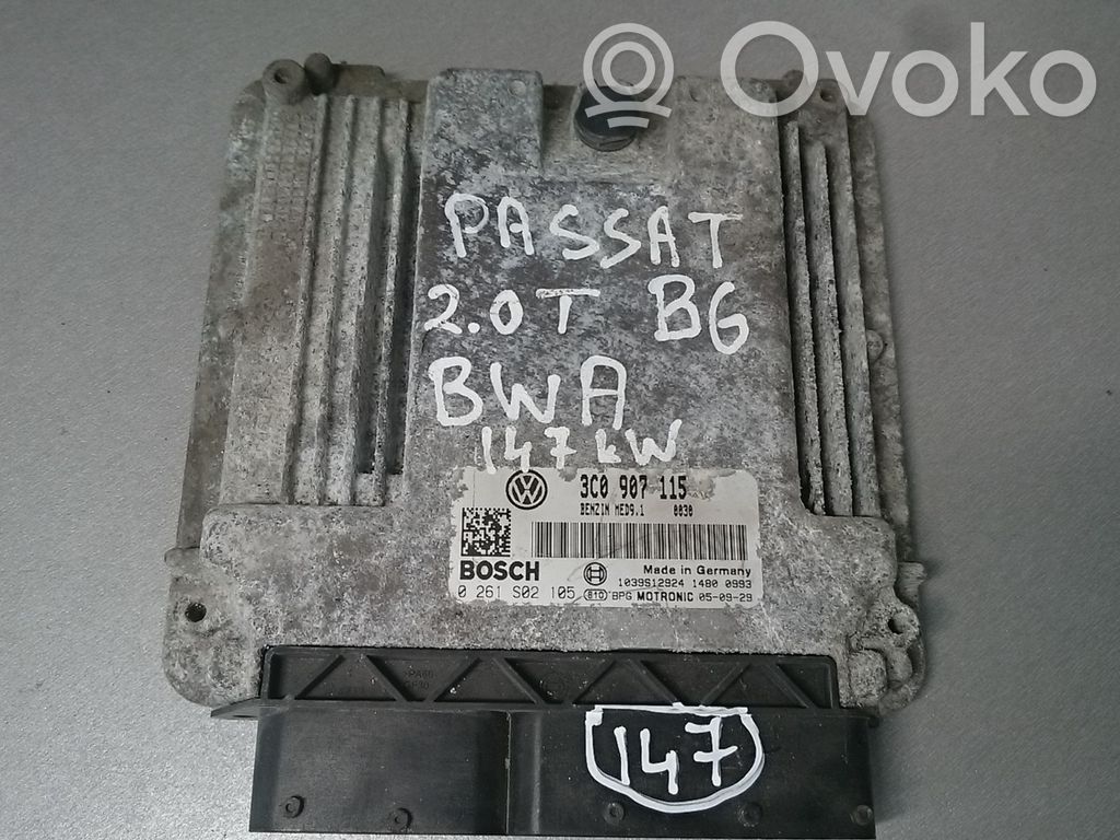 Engine control unit/module   3C0907115,0261S02105