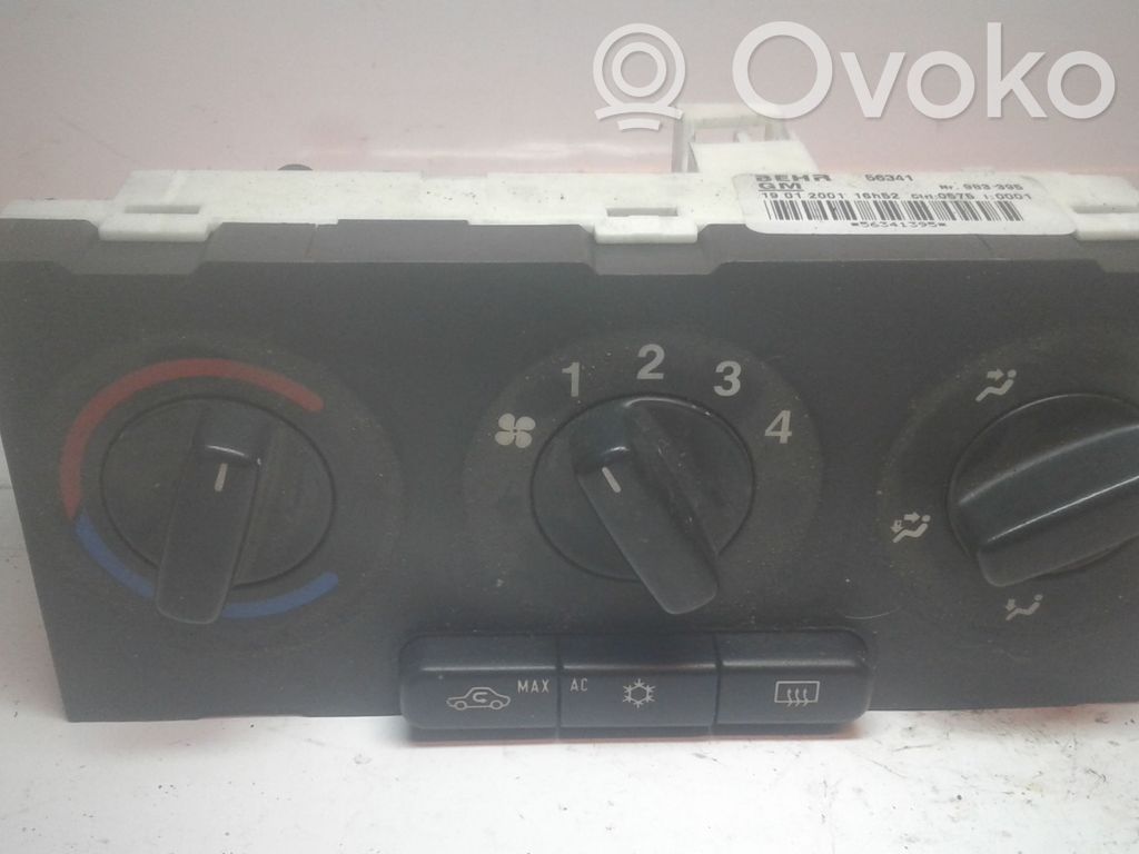 Opel Zafira A Oro kondicionieriaus/ klimato/ pečiuko valdymo blokas (salone) 