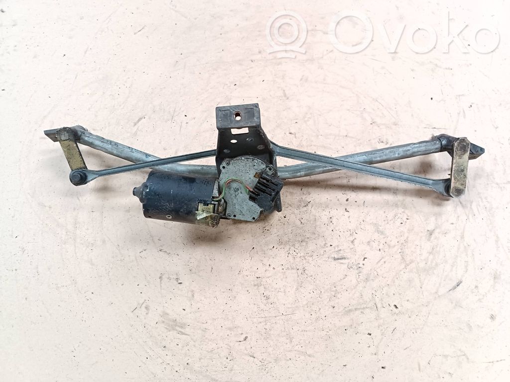 Audi 80 90 S2 B4 Motor y varillaje del limpiaparabrisas delantero 