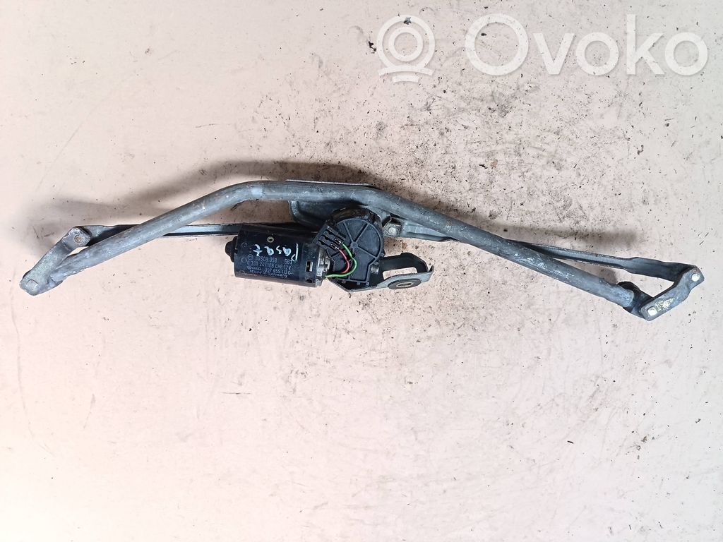 Volkswagen Transporter - Caravelle T4 Mechanizm i silniczek wycieraczek szyby przedniej / czołowej 