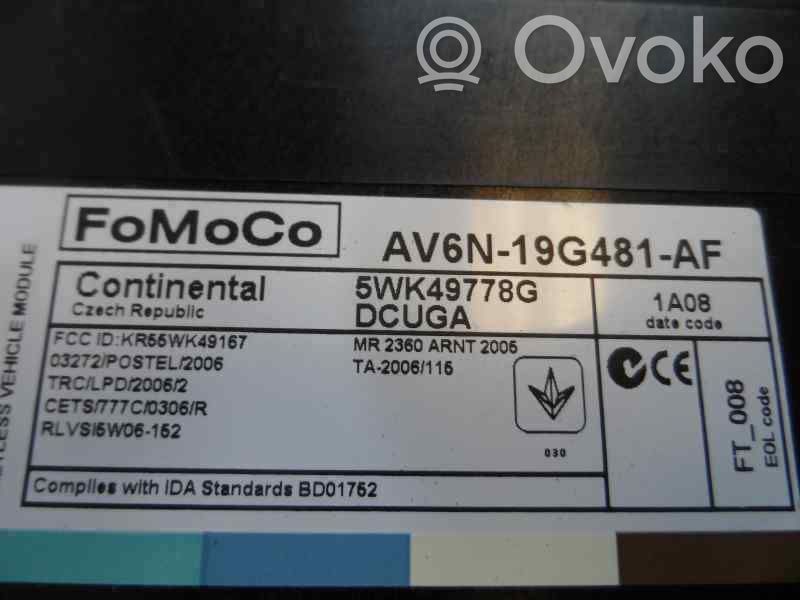 Modul confort   AV6N19G481AF