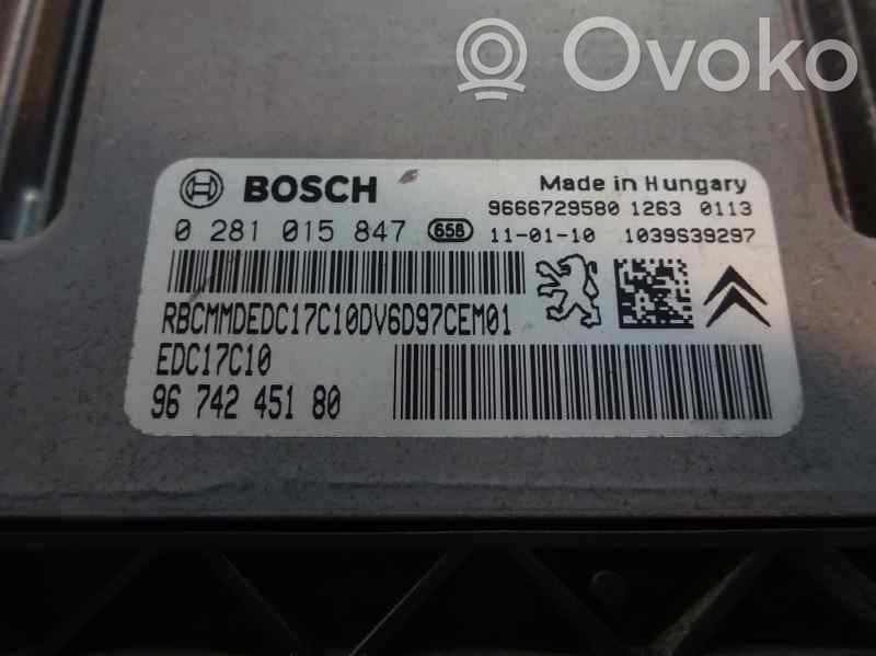 Unitate/modul de control motor   9674245180