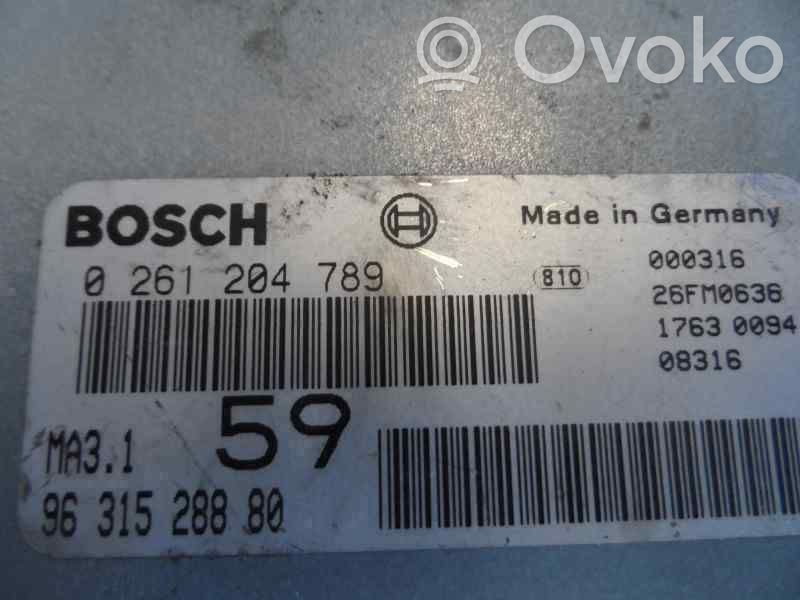 Engine control unit/module   0261204789