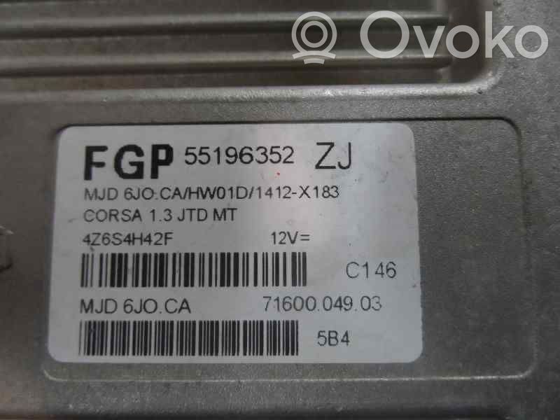 Sterownik / Moduł ECU   55196352ZJ