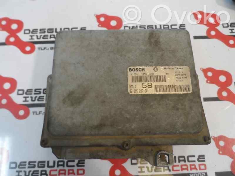Unidad de control/módulo del motor   9631528780