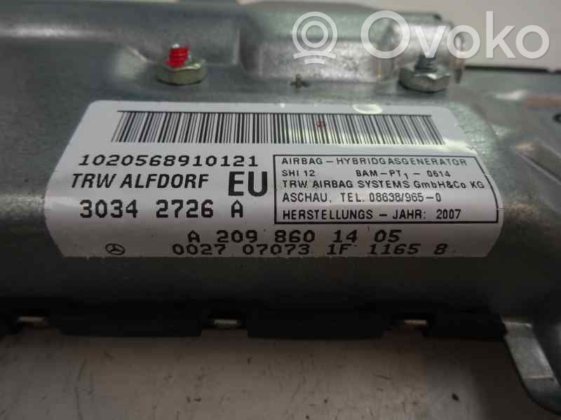 Mercedes-Benz CLK A209 C209 Airbag del passeggero