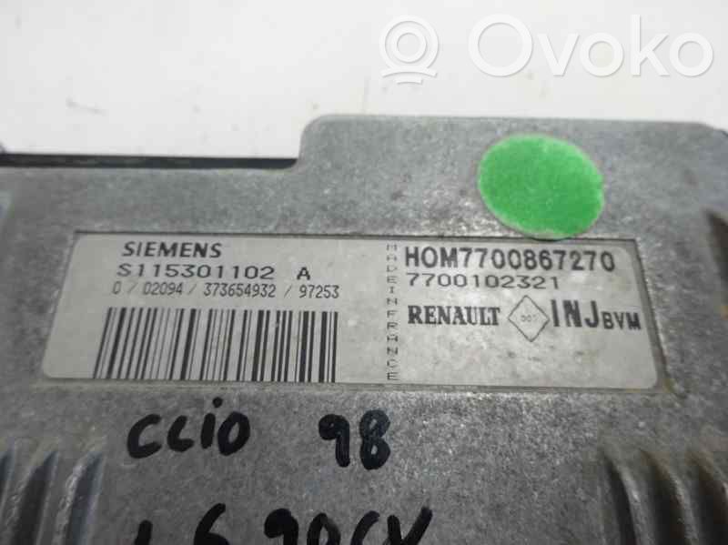 Unidad de control/módulo del motor   7700867270