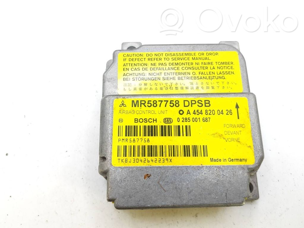Airbag control unit/module   MR587758,0285001687,A4548200426