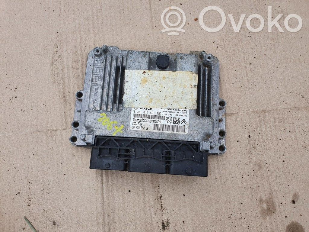 Peugeot 206+ Engine control unit/module ECU 