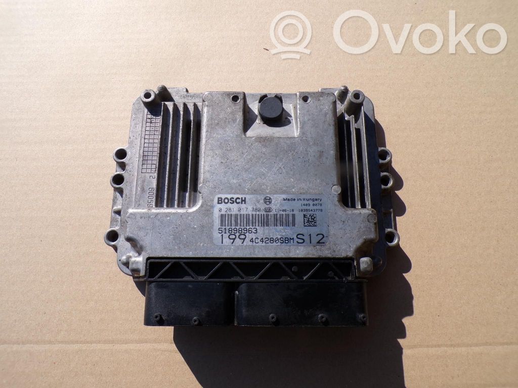 Fiat Grande Punto Komputer / Sterownik ECU silnika 