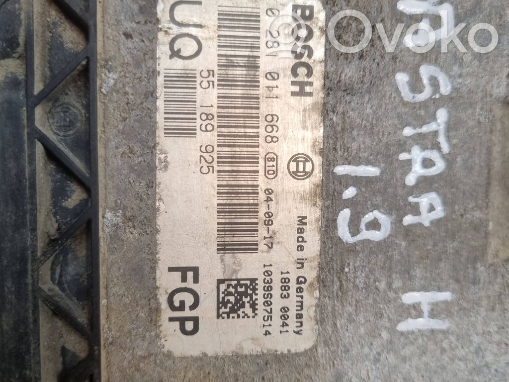 Opel Astra H Engine control unit/module 