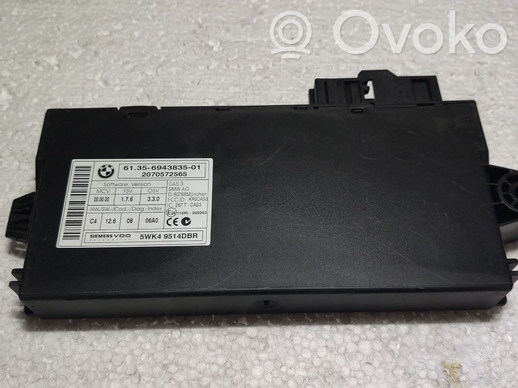 BMW 5 E60 E61 CAS control unit/module 