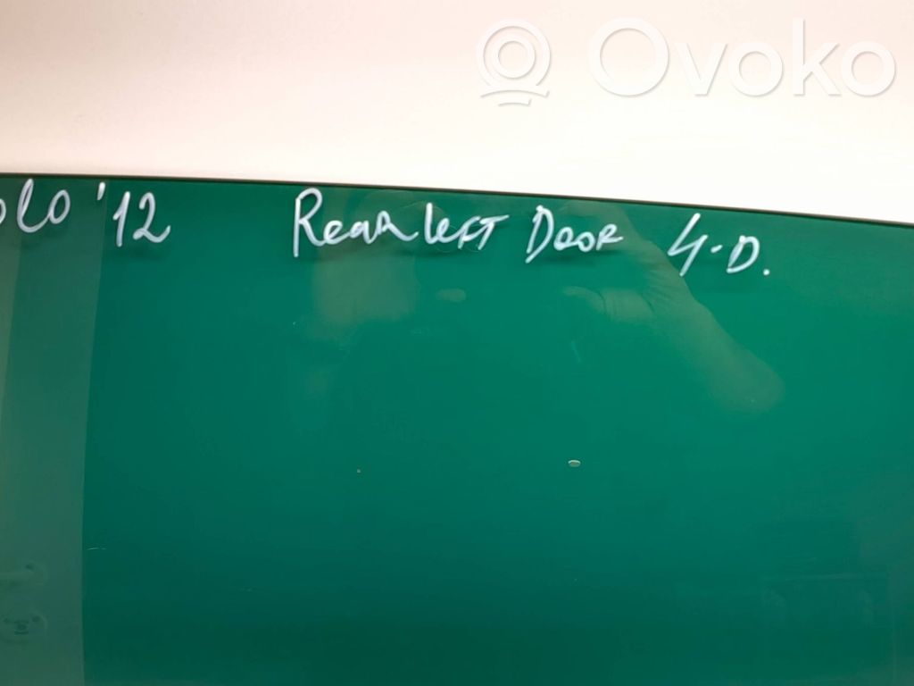 Volkswagen Polo V 6R Rear door window glass 