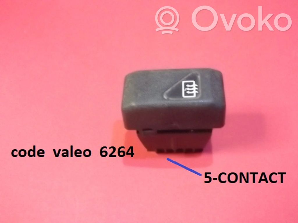 Windscreen/window heater switch   VALEO6264