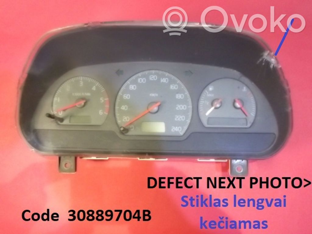 Volvo S40, V40 Vitezometru (grup de instrumente) 