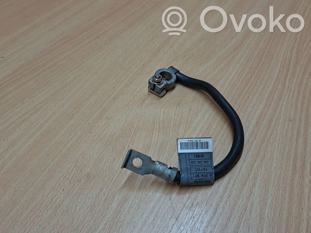 BMW 3 E46 Negative earth cable (battery) 