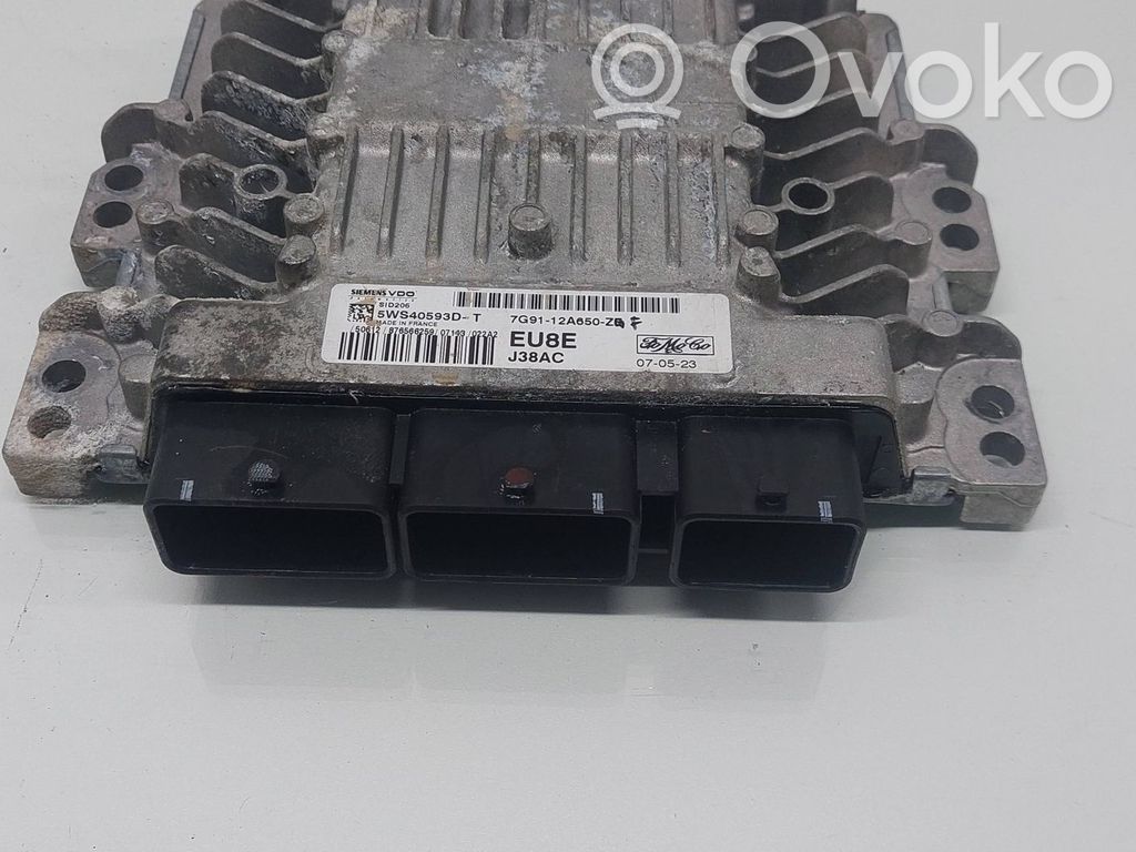 Unidad de control/módulo del motor   7G9112A65,876566259,5WS40593DT