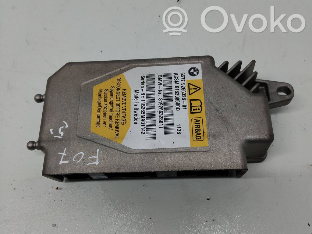 BMW 5 GT F07 Airbag control unit/module 