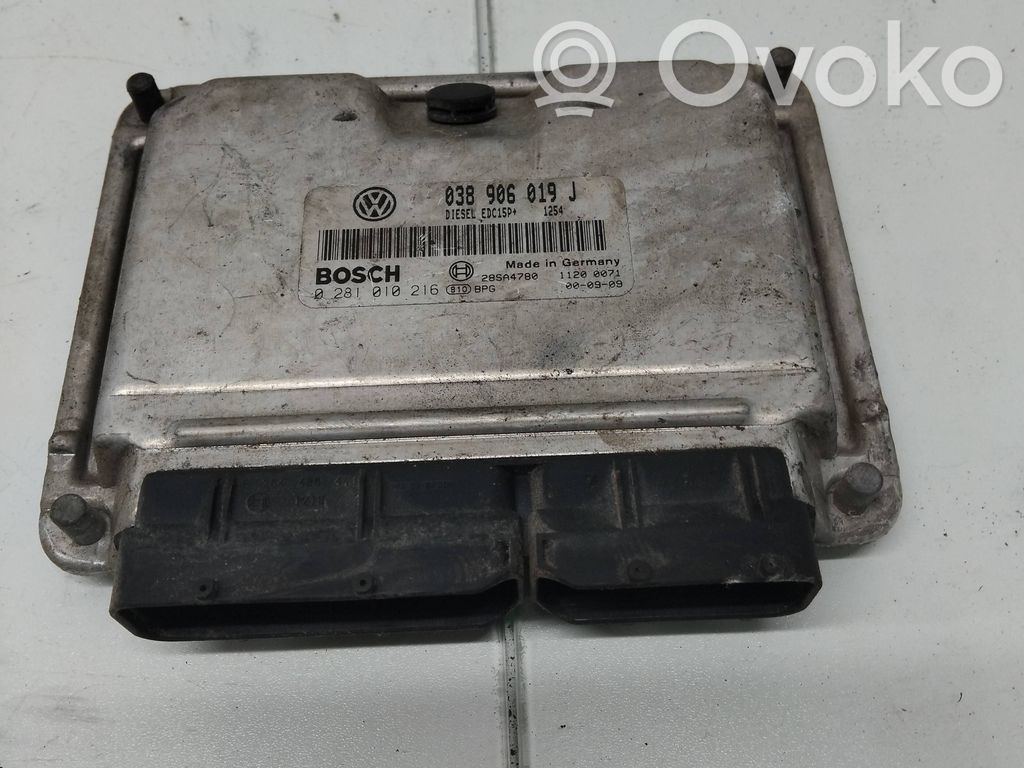 Engine control unit/module   038906019J,28SA4780,0281010216