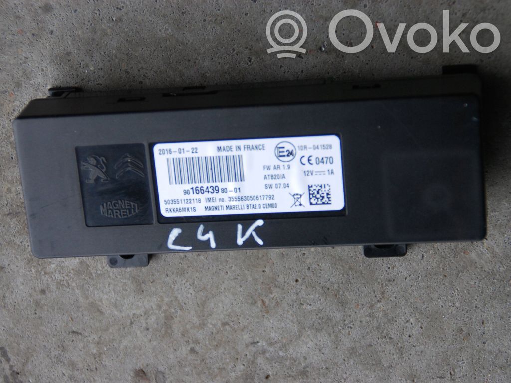 Citroen C4 Cactus Other control units/modules 