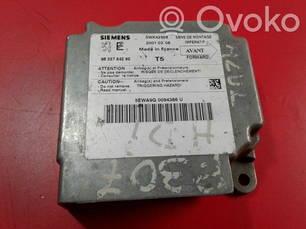 Peugeot 307 Airbag control unit/module 