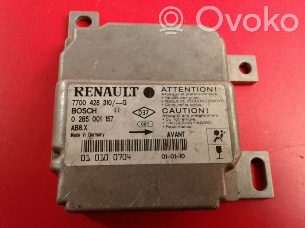 Renault Clio II Oro pagalvių valdymo blokas 
