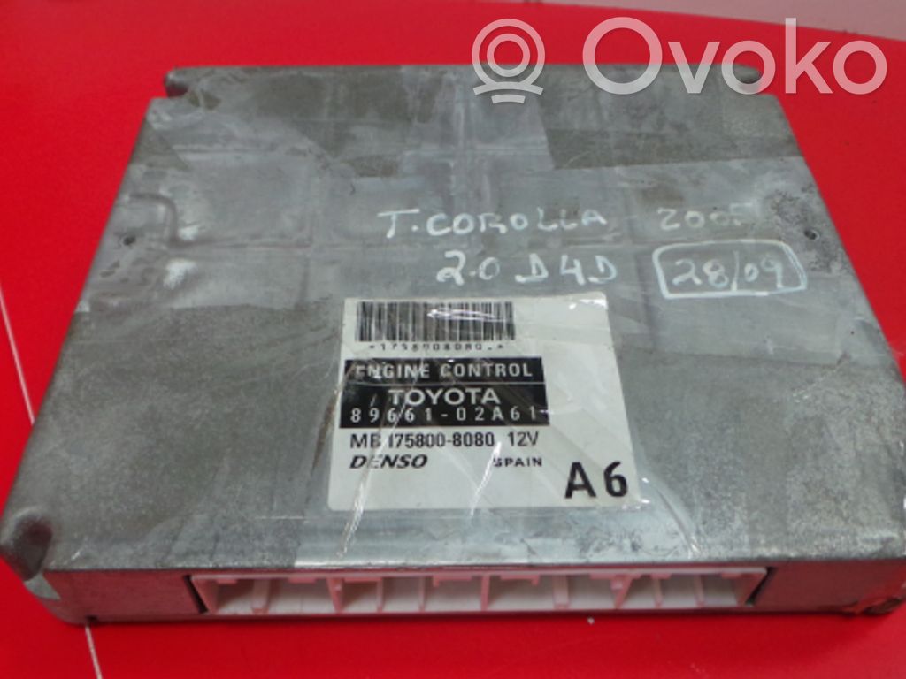Engine control unit/module   89661,02A61,28,DENSO,MB1758008080