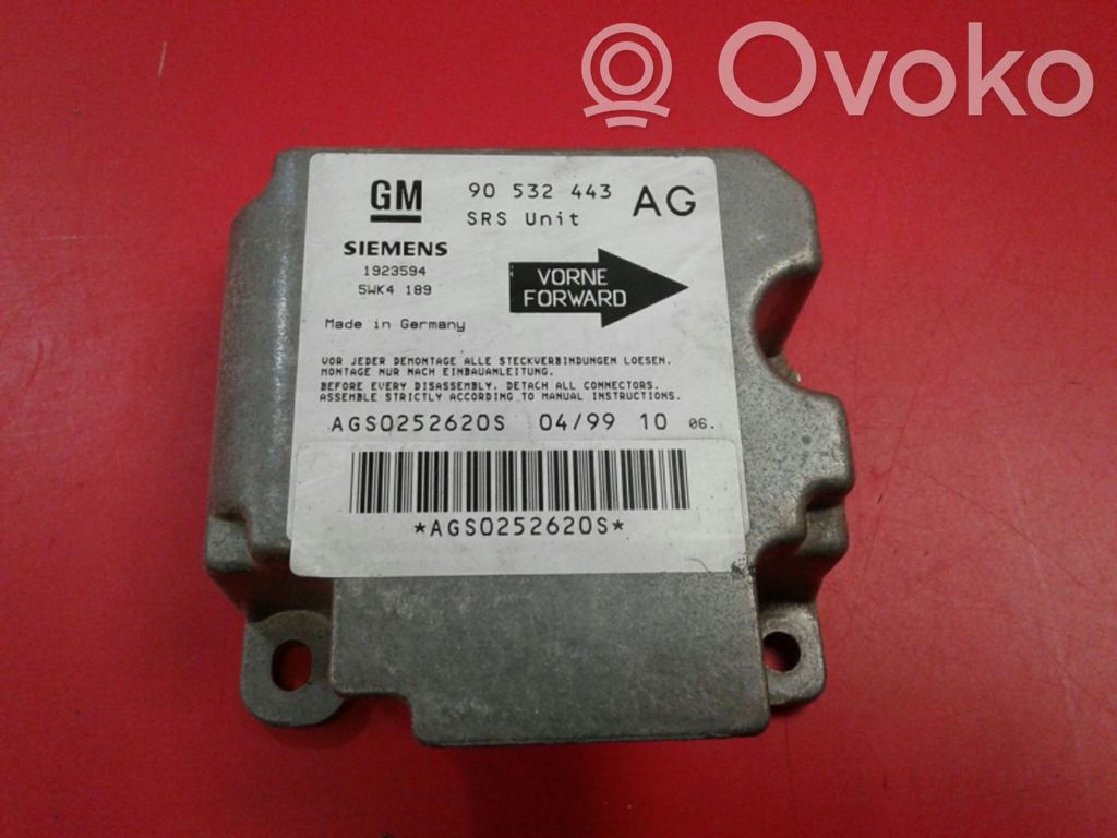 Opel Corsa B Airbag control unit/module 