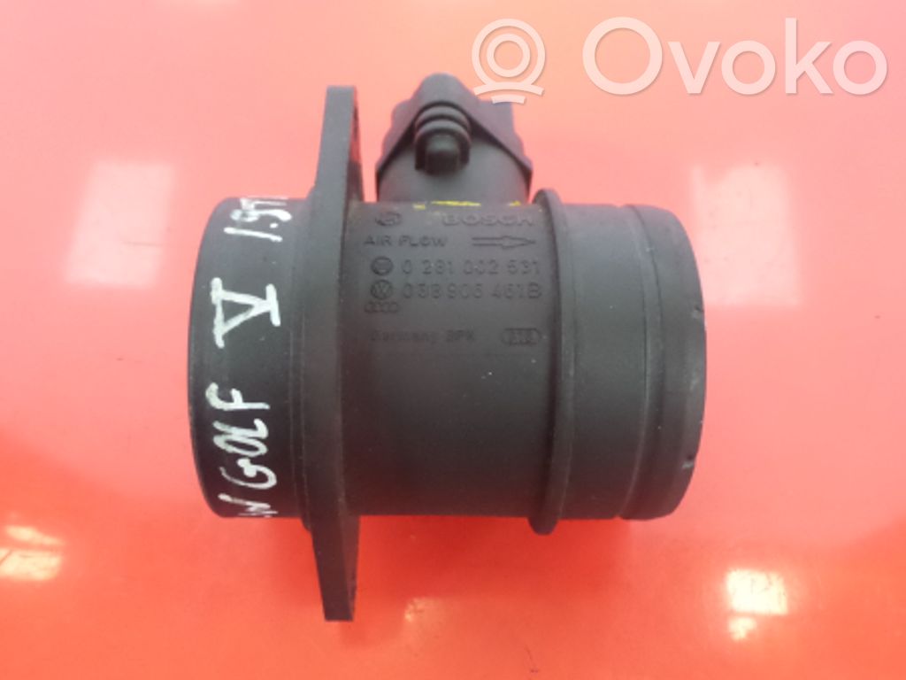 Volkswagen Golf V Mass air flow meter 