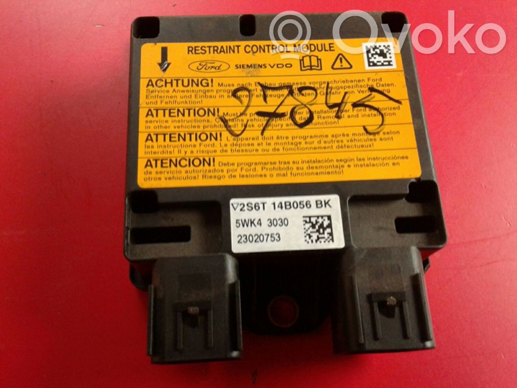 Airbag control unit/module   2S6T,14B056,5WK43030,BK