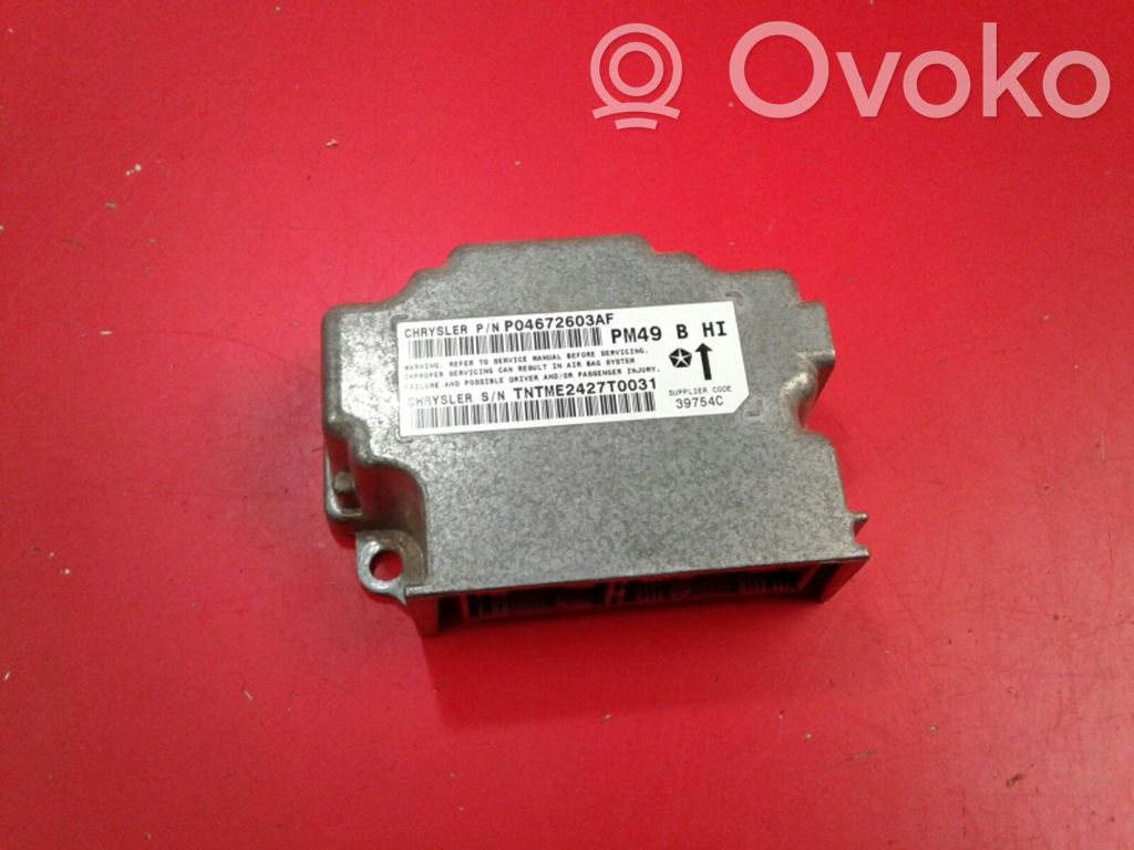 Dodge Caliber Airbag control unit/module 