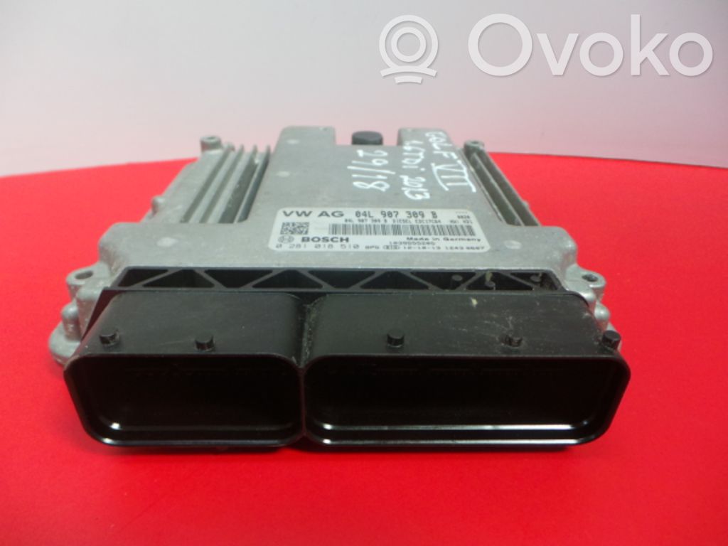 Unidad de control/módulo del motor   04L,0281018510,04L907309B,907,BOSCH