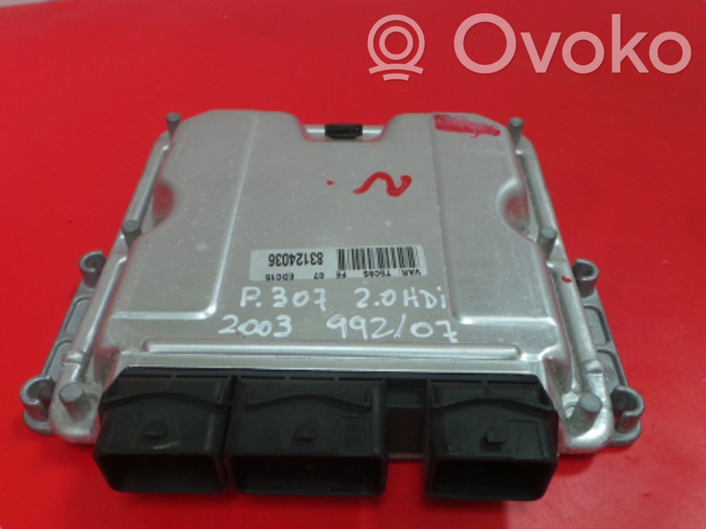 Peugeot 307 Unidad de control/módulo del motor 