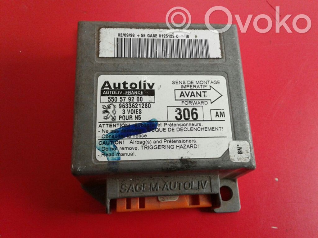 Airbag control unit/module   550579200,9633621280