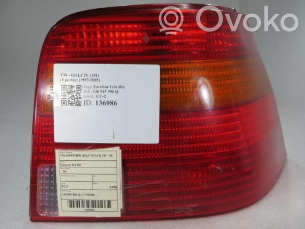 Volkswagen Golf IV Galinis žibintas kėbule 