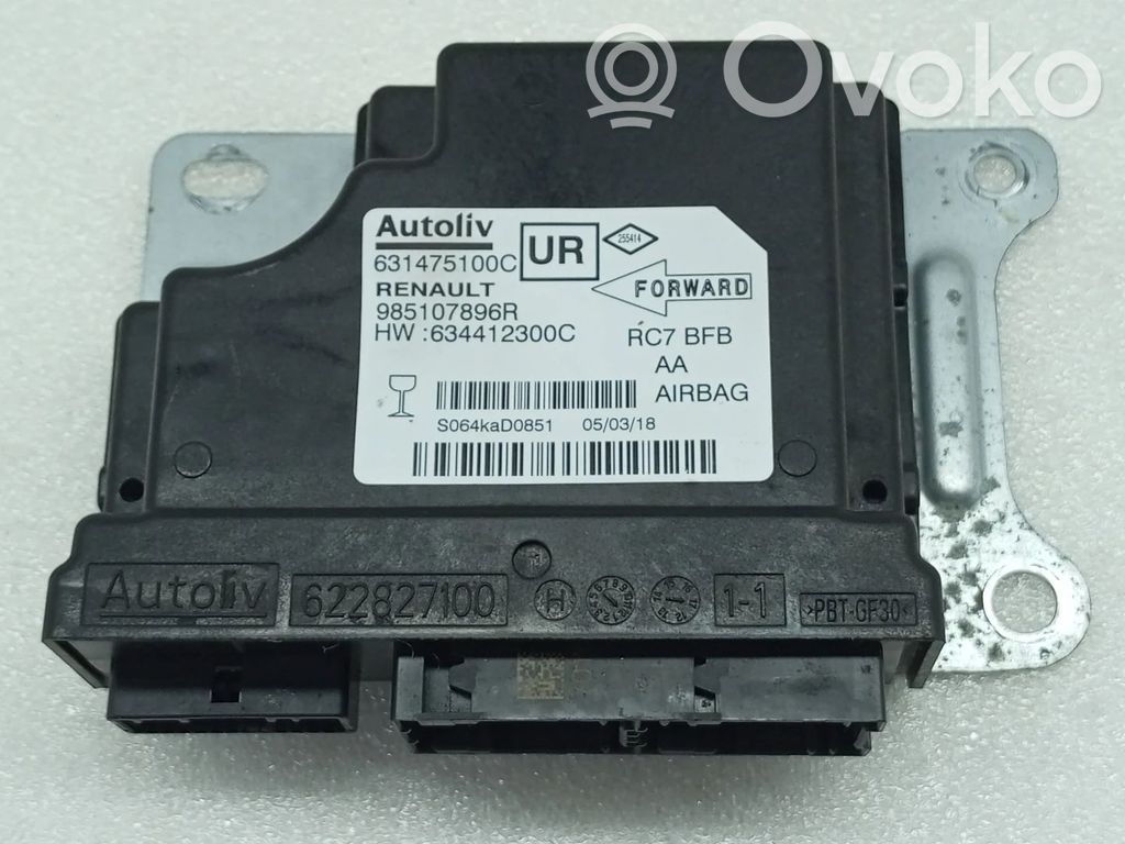 Airbag control unit/module   985107896R,631475100C,634412300C