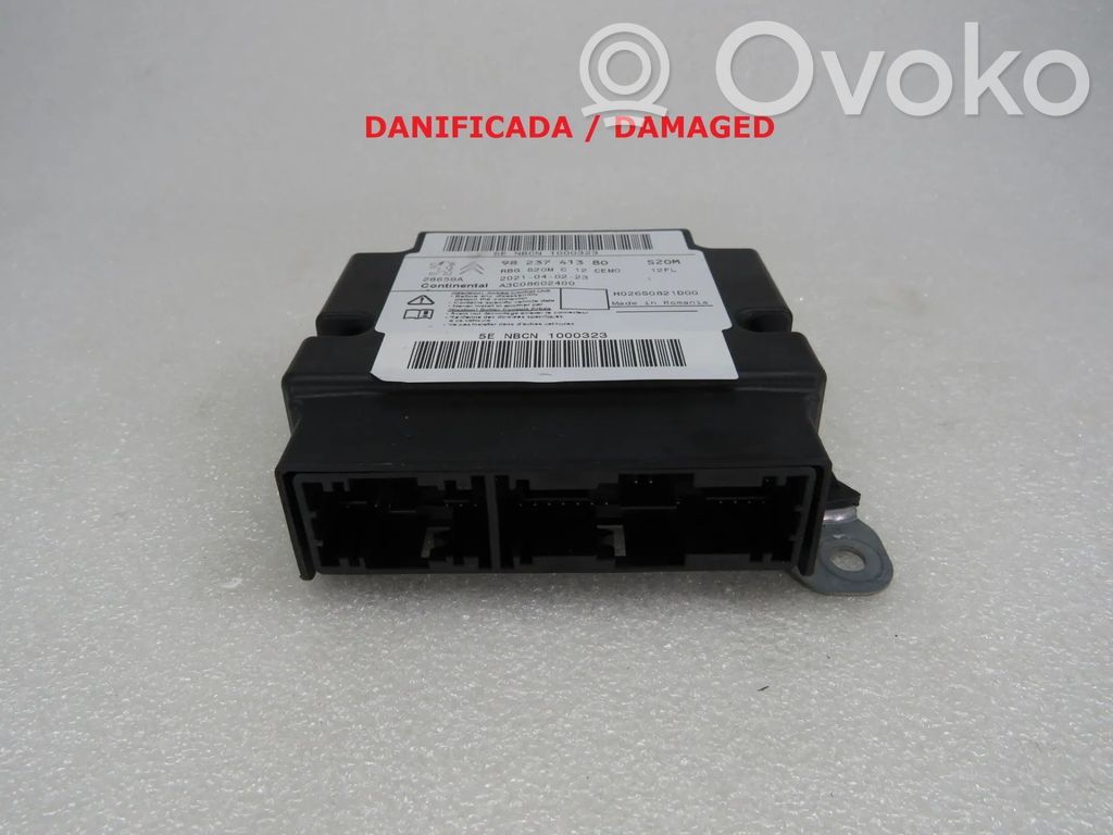 Peugeot 208 II Gaisa spilvenu vadības bloks 