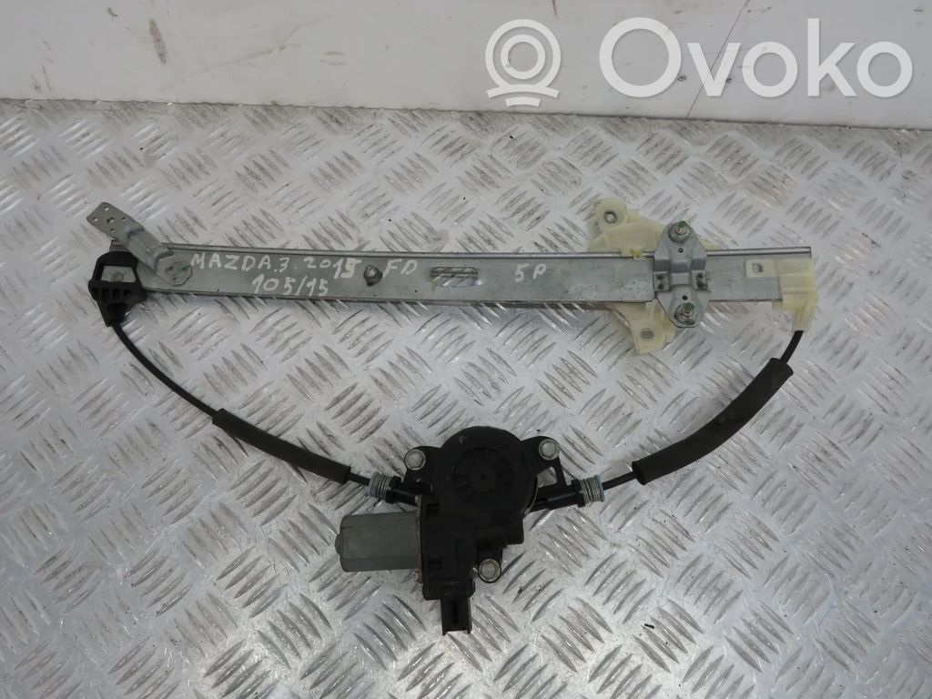 Mazda 3 II Fensterhebermechanismus ohne Motor Tür vorne