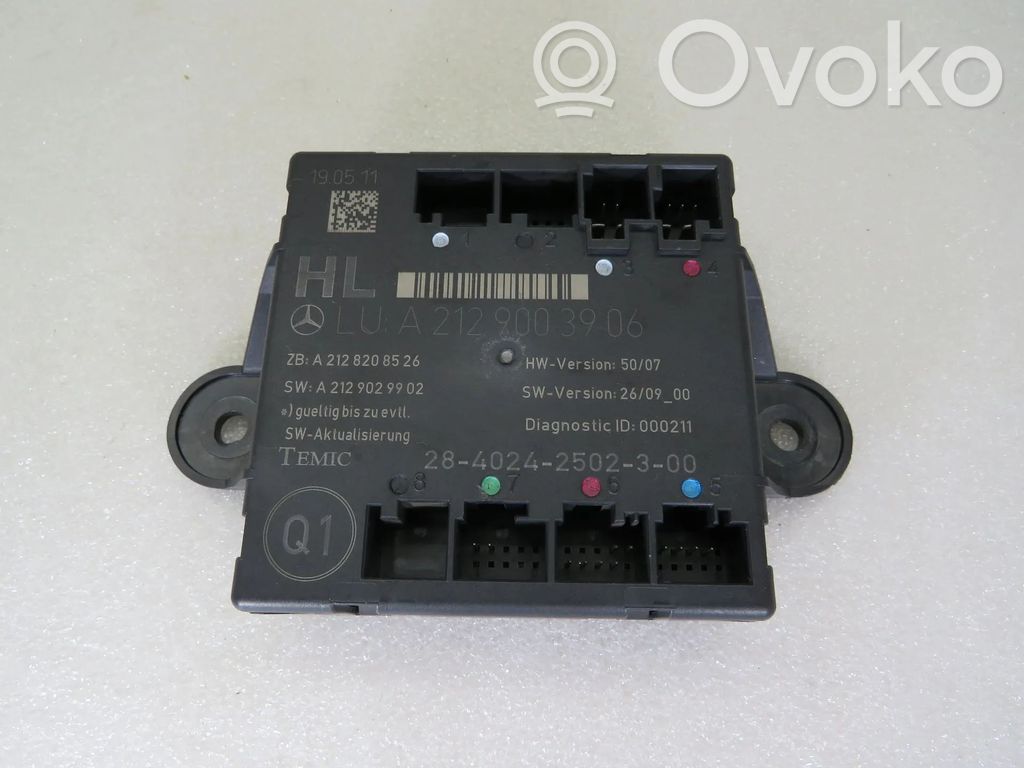 Unité de commande module de porte   A2129003906,A2128208526,A2129029902