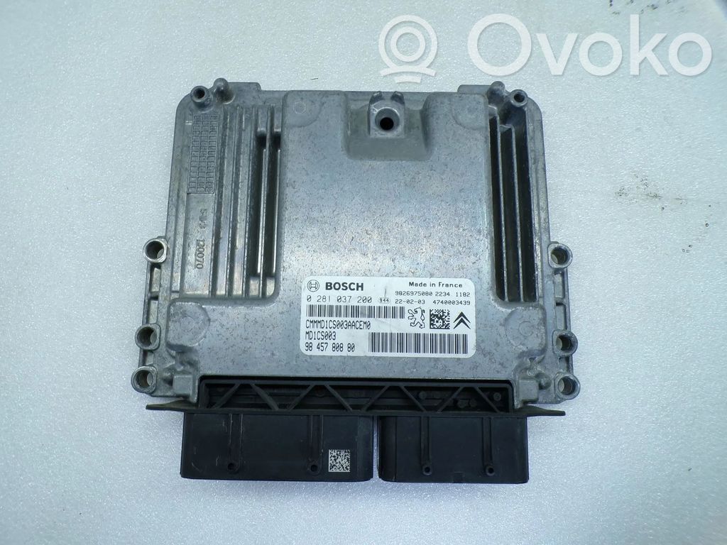 Unidad de control/módulo del motor   9845780880,0281037200,9826975080