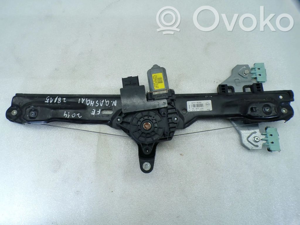 Nissan Qashqai Meccanismo di sollevamento del finestrino anteriore senza motorino