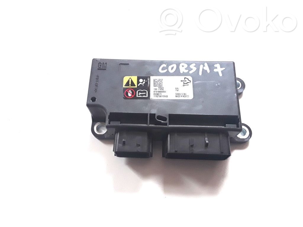 Opel Corsa E Airbag control unit/module 