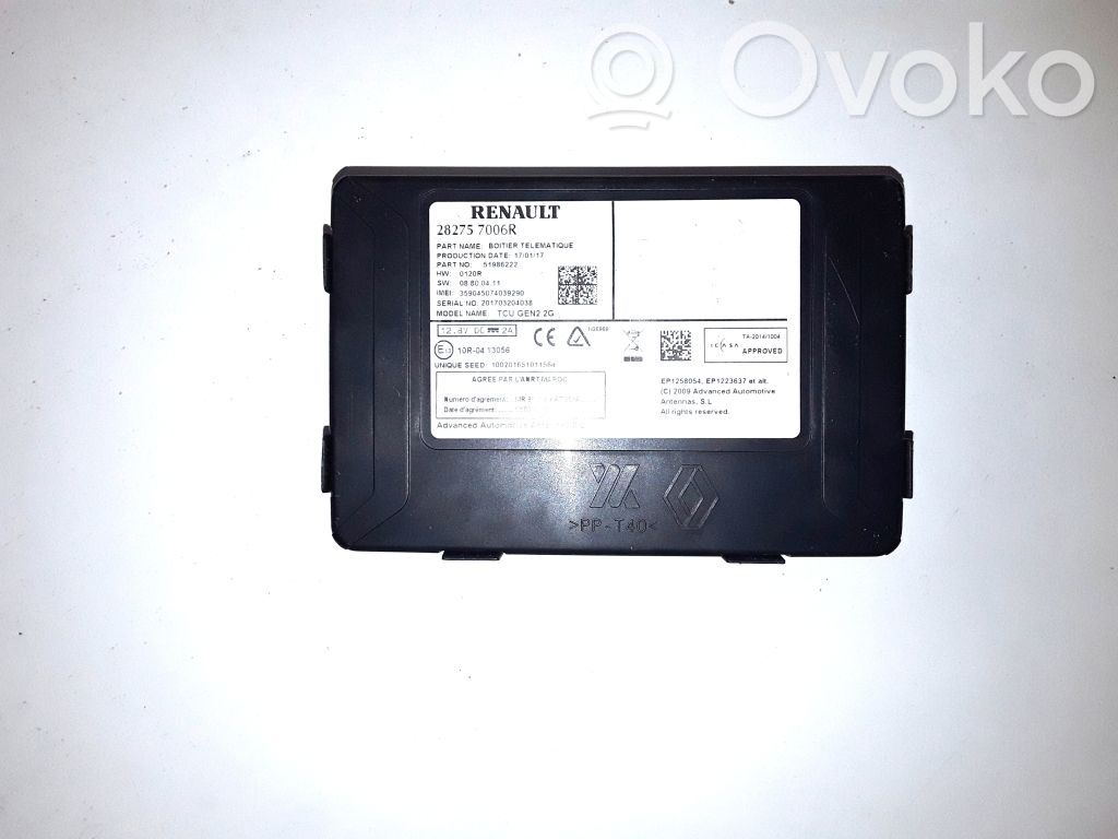 Renault Kadjar GPS navigation control unit/module 