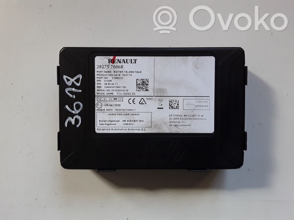 Renault Megane IV GPS navigation control unit/module 