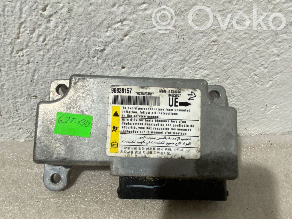 Airbag control unit/module   96838157,04022007,HC7UE03RY