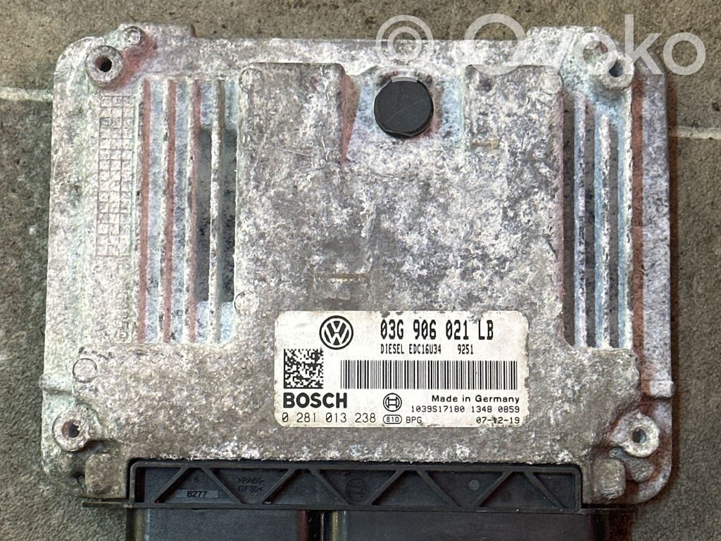 Engine control unit/module   03G906021LB,1039S17180,EDC16U34