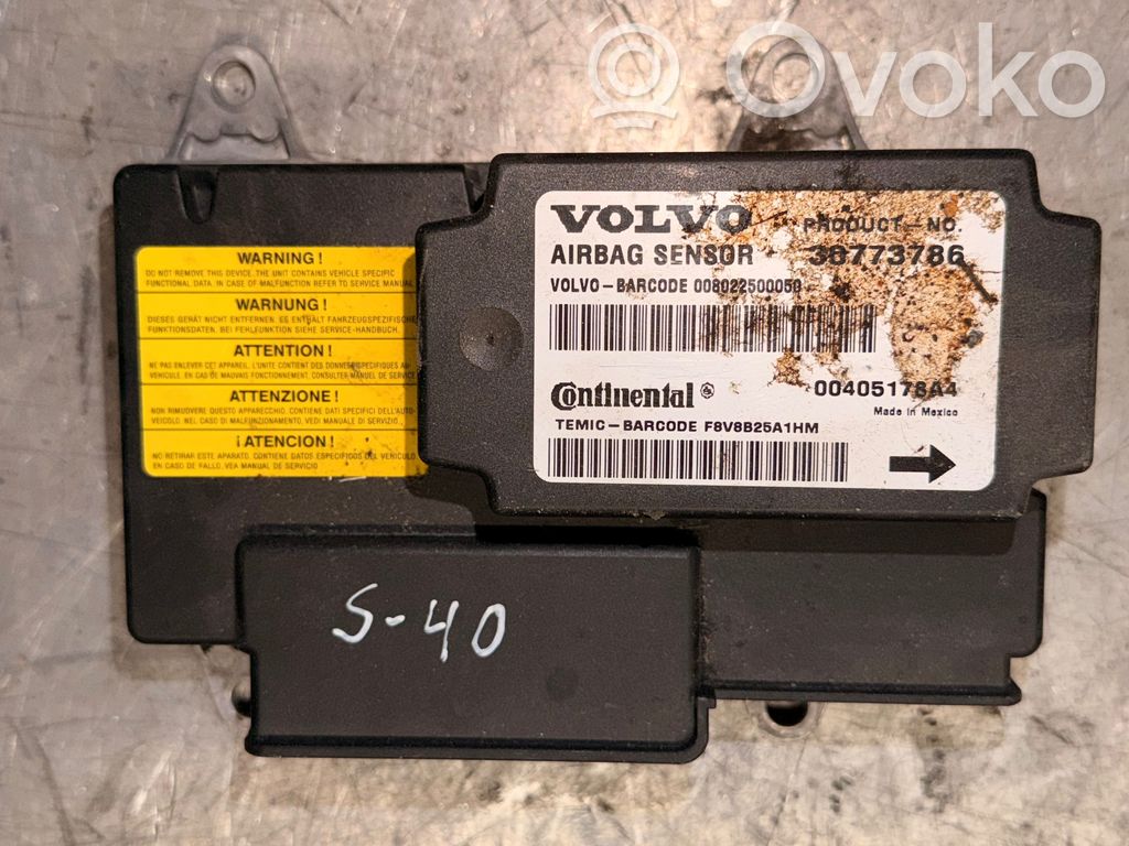 Volvo S40 Airbag control unit/module 