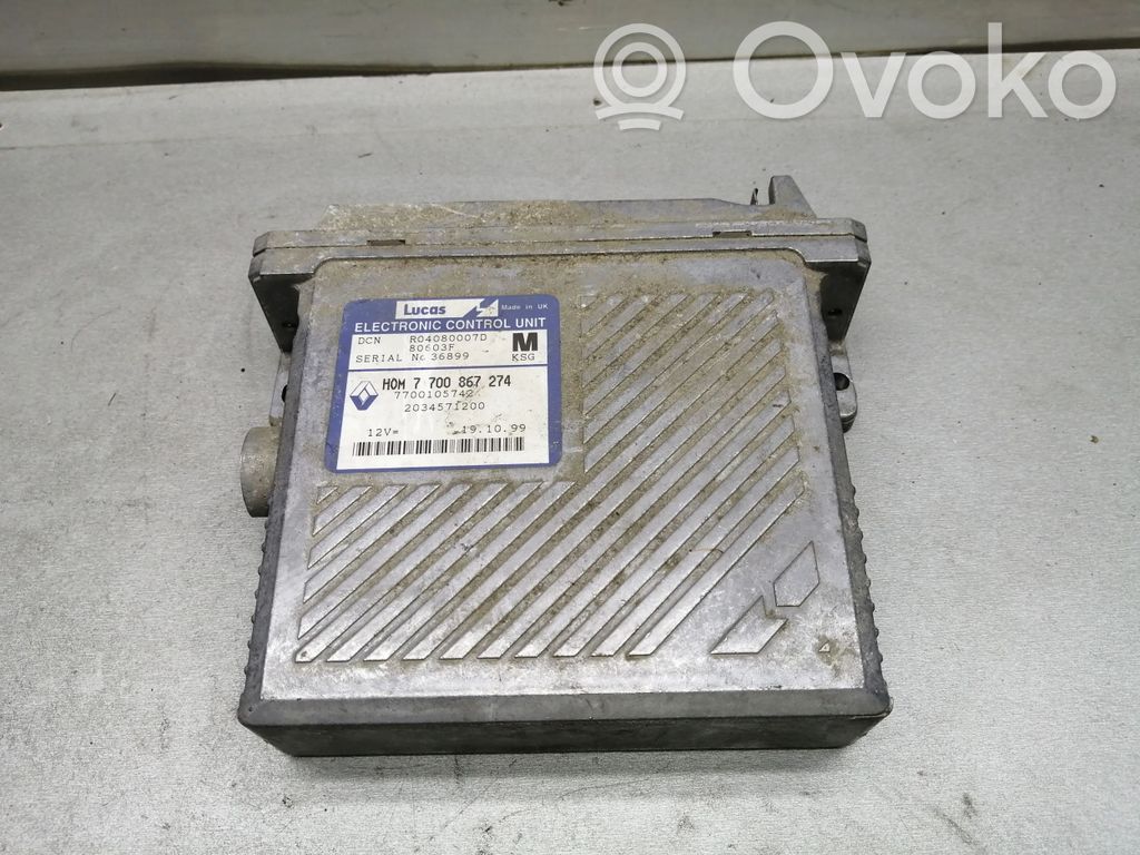 Engine control unit/module   7700867274,7700105742