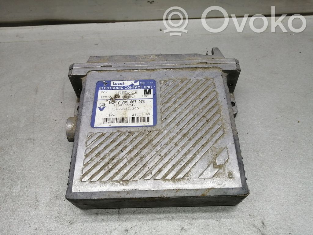 Engine control unit/module   7700867274,7700105742